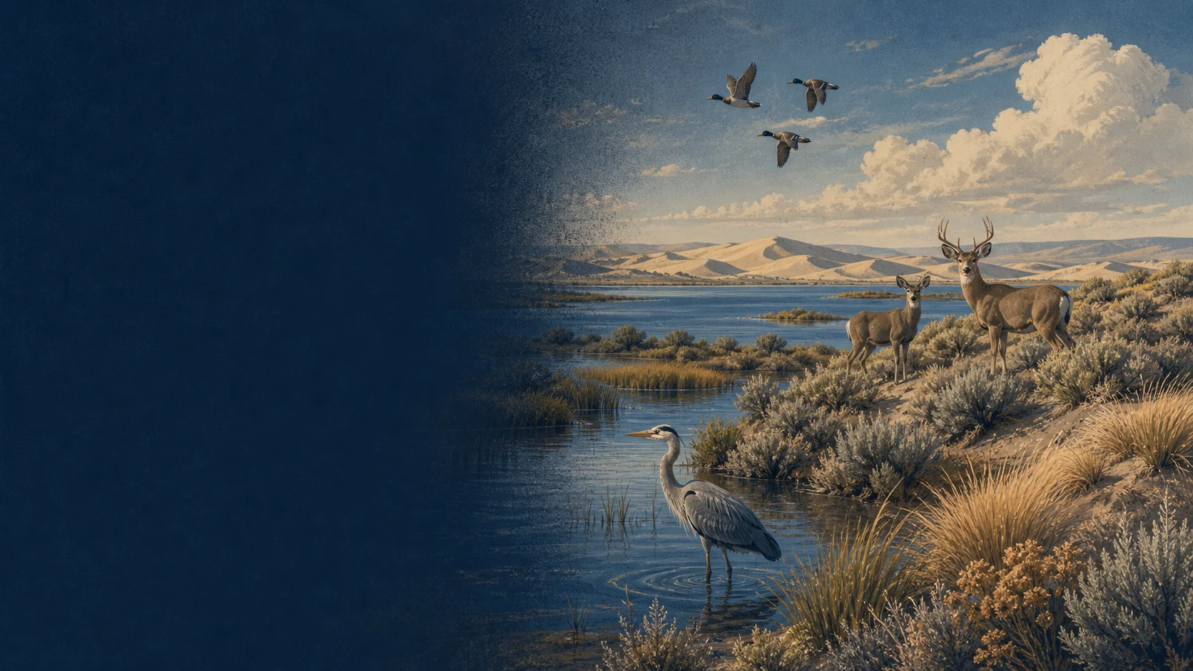 The riding area is part of a larger living landscape. Moses Lake Washington Dune Guide